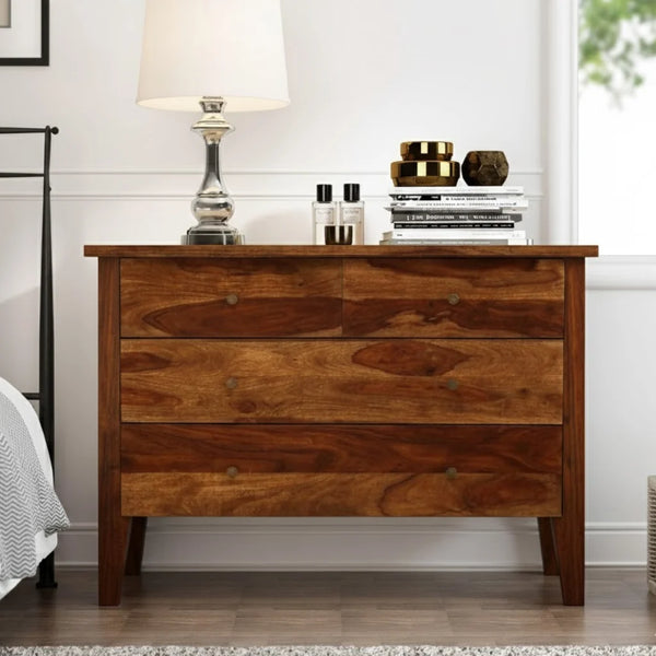 Michigan Chest Of Drawers With Brass Inlay