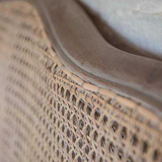 Modesto Antique Solid Wood Rattan Bed -All Sizes