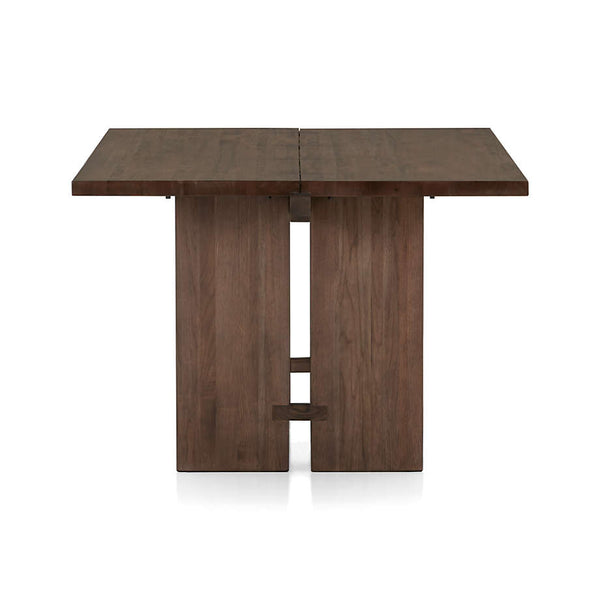 Classic Wooden Square Dining Table | Brown - Finish