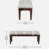 Mulbarton Sheesham Wood Bench In Provincial Teak Finish