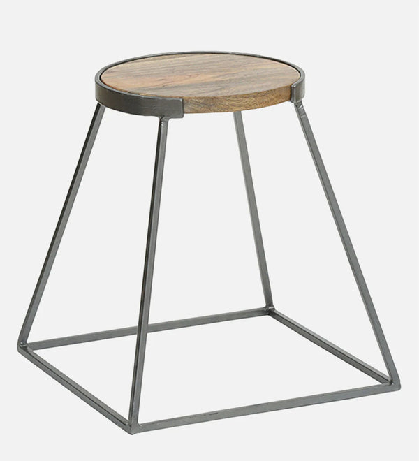 Classic Solid Wood Side Table Set of 2 | Rustic Teak