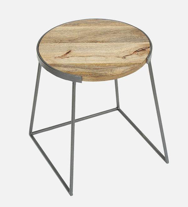 Classic Solid Wood Side Table Set of 2 | Rustic Teak