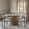 Naiyma Round Marble Top Dining Table- All Sizes
