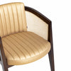 Nambour Rattan Solid Wood Leather Arm Chair