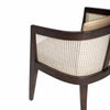 Nambour Rattan Solid Wood Leather Arm Chair
