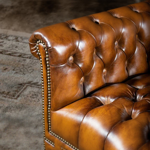 Naples Chesterfield Leather Sofa