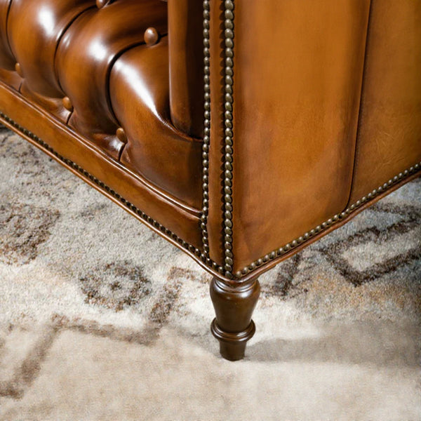 Naples Chesterfield Leather Sofa