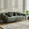 Naples Modern 3 Seater Solid Wood Sofa