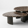 Narsaq solid Wood & Marble Nesting Table