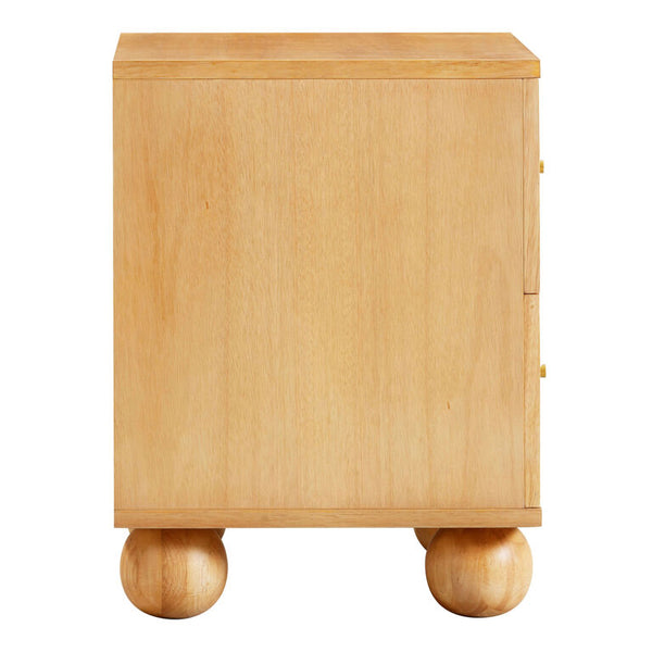Naysa Rattan Bed Side Table With Drawer