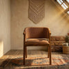 Nerang Solid Wood & Leather Arm Chair