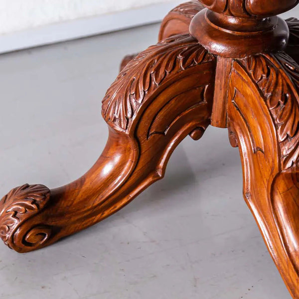 Newry Traditional Luxurious Teakwood Round Side Table