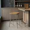 Nexus Acacia Wood And Steel Bar Stool