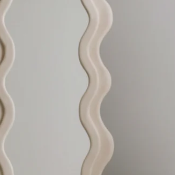 Nira Kids White Wavy Mirror