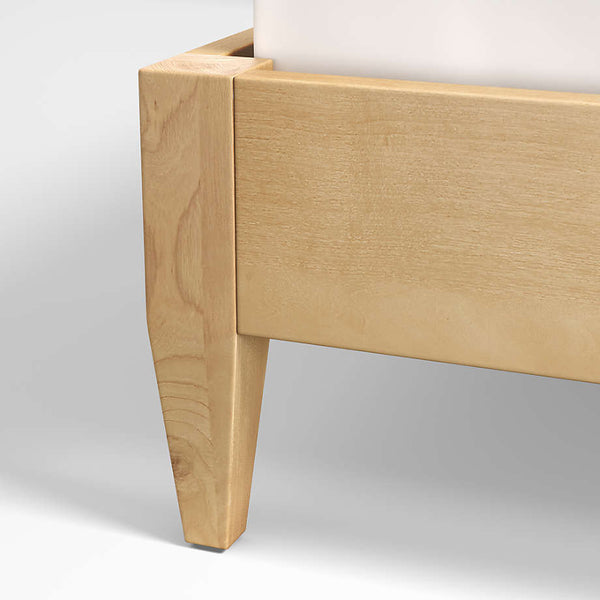 Niwar Bed With Handwoven Leather Headboard- All Sizes