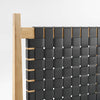 Niwar Bed With Handwoven Leather Headboard- All Sizes