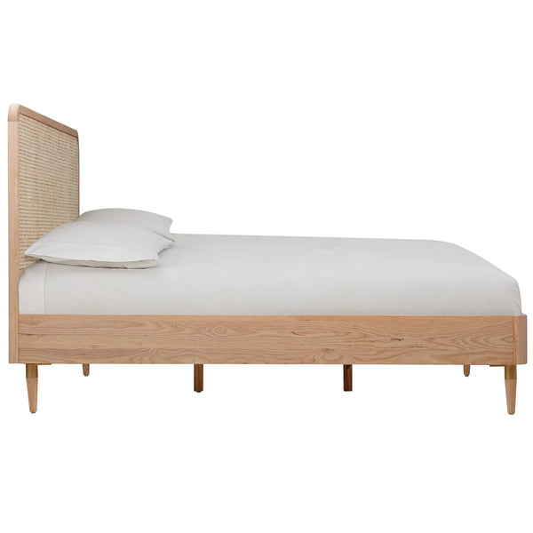 Norfolk Solid Wood Rattan Bed-All Sizes