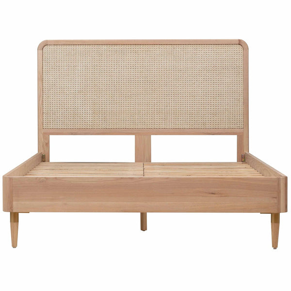 Norfolk Solid Wood Rattan Bed-All Sizes