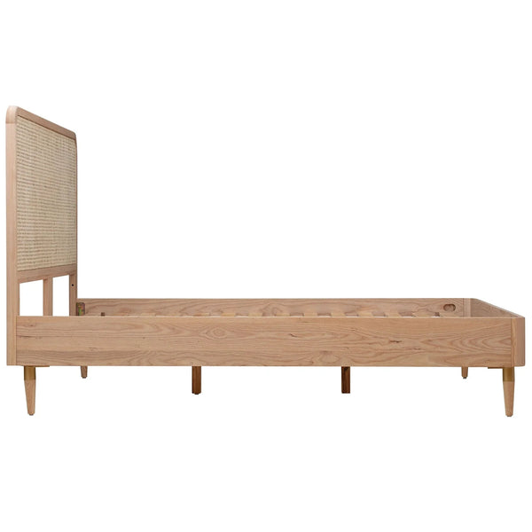 Norfolk Solid Wood Rattan Bed-All Sizes