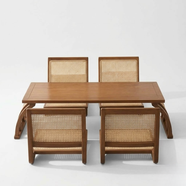 Osaka Solid Wood Dining Table Set - 4 Seater, 6 Seater