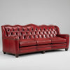 Oslo Red Leather Sofa