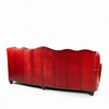 Oslo Red Leather Sofa