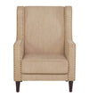 Ottosdal Fabric Wing Chair in Beige Colour