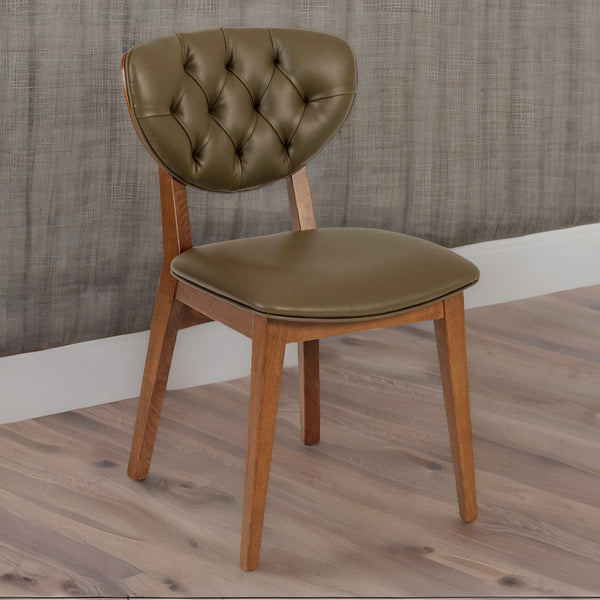 Outback Solid Wood Leather Dining Chair