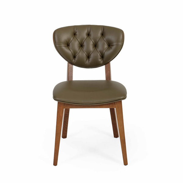 Outback Solid Wood Leather Dining Chair