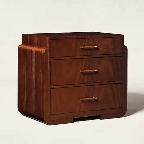 Palermo Solid Wood 3 Drawer Bedside Table