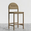 Paraguarí Solid Ash Wood Woven Counter Stool