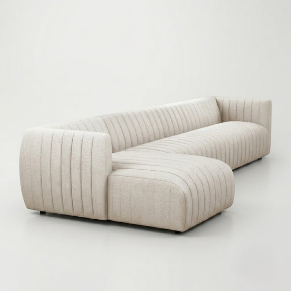 Parintins Solid Wood Velvet Sectional Sofa