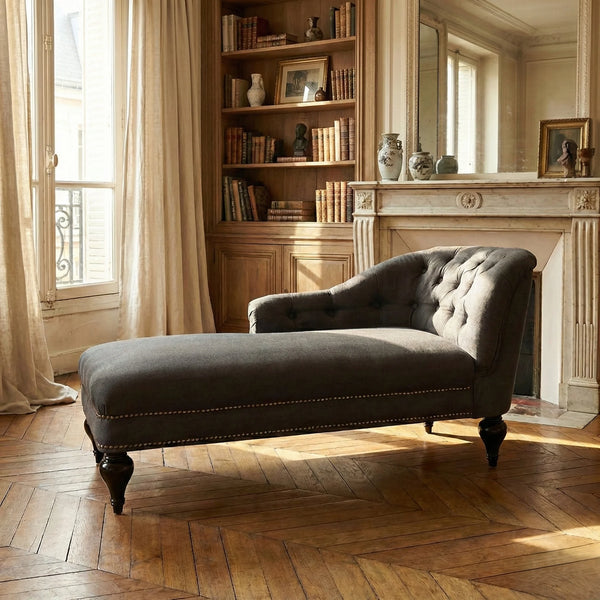 Parma Chaise Lounger In Grey color