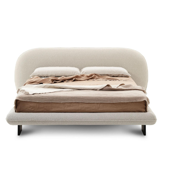 Peoria Boucle Upholstered Bed-All Sizes