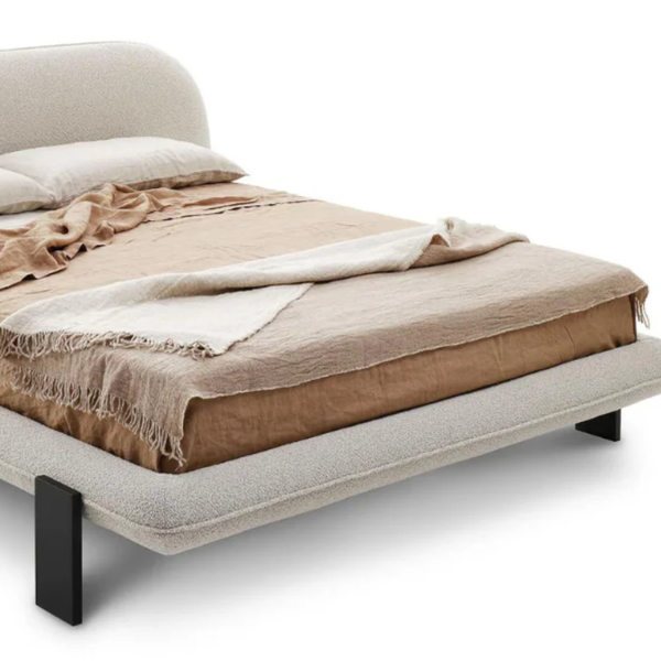 Peoria Boucle Upholstered Bed-All Sizes