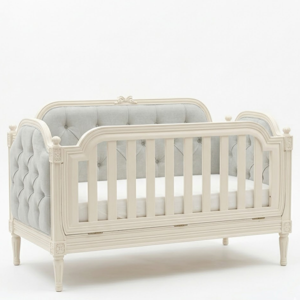 Peppy Petal Solid Wood Baby Cot