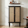 Petra Rattan Bar Cabinet