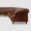 Petrolina Solid Wood Leather Sectional Sofa