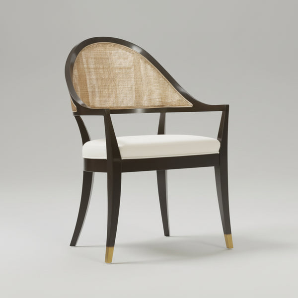 Picton Rattan Solid WoodArm Chair