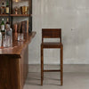 Pimville Bar Stools with Backs Provincial Teak Finish