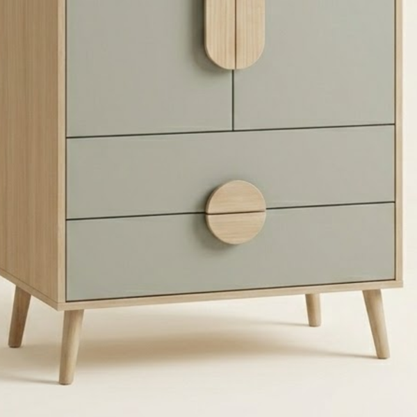 Planet Pockets Kids Wooden Wardrobe