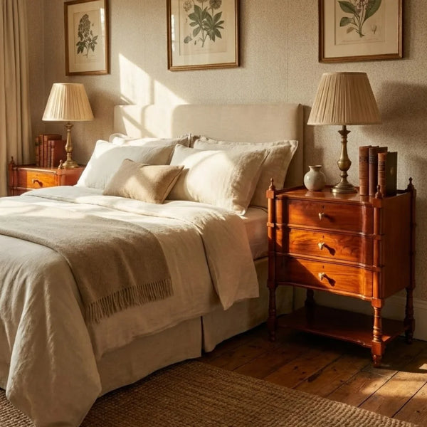 Pomona Pair Of Teakwood Bedside Tables