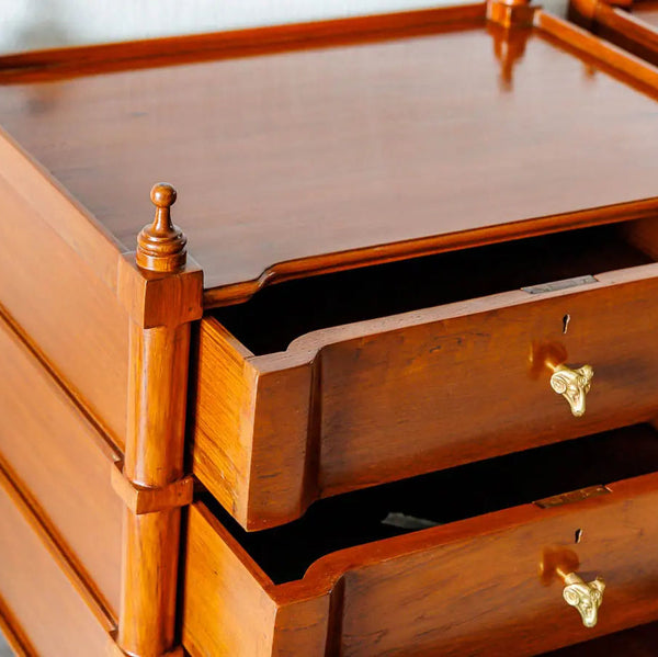 Pomona Pair Of Teakwood Bedside Tables