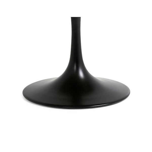 Modern Solid Wood and Iron Base Dining Table