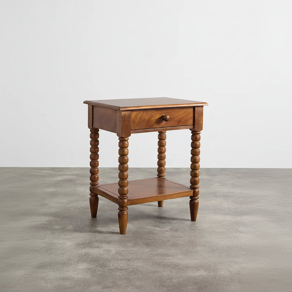 Prague Solid Wood Bedside Table