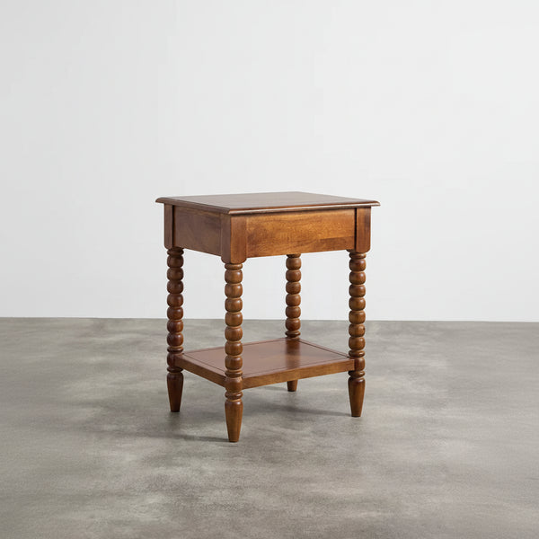 Prague Solid Wood Bedside Table