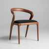 Prestons Solid Wood Curved Dining Chair