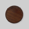 Prestwick Sheesham Solid Wood Round Metal End Table