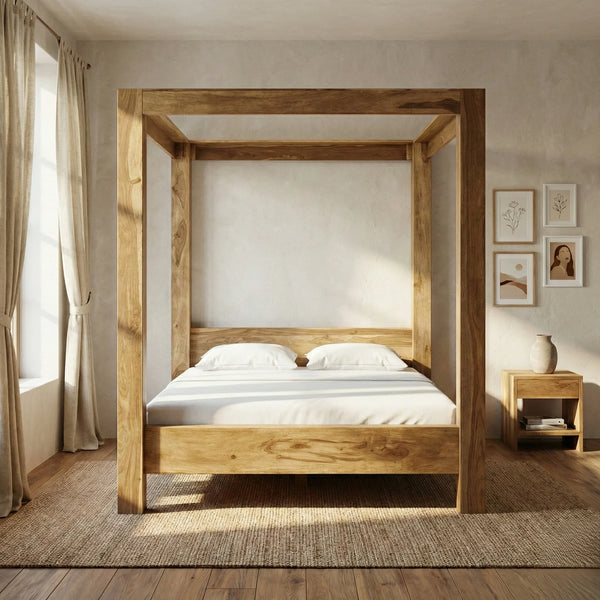 Provo Sheesham Wood Poster Bed