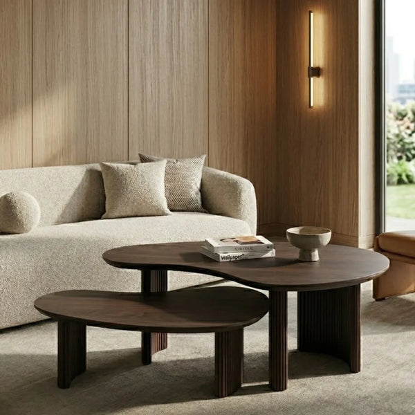 Qaanaaq solid Wood Nesting Table